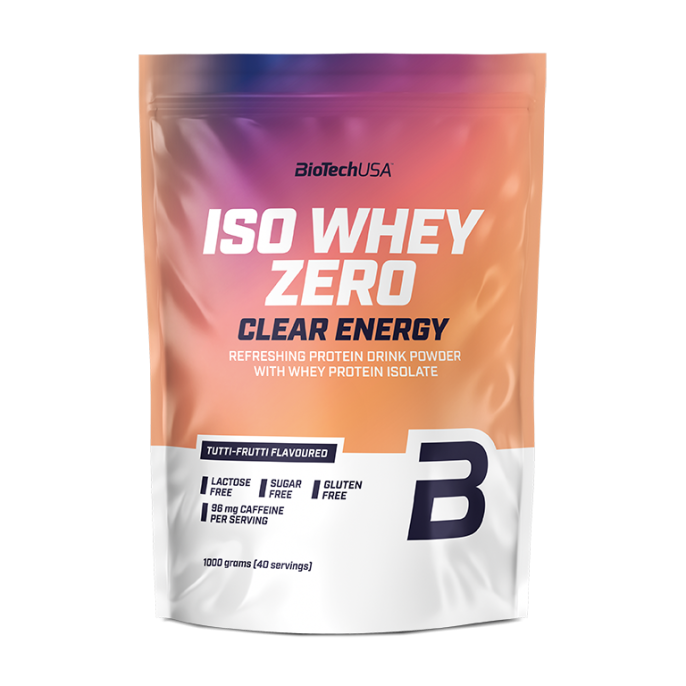 BioTechUSA Iso Whey Zero Clear Energy 1000 г. (Тутти фрутти)