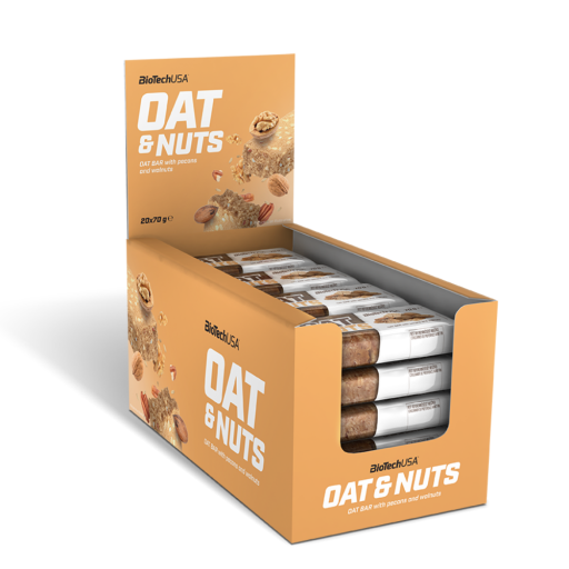 BioTechUSA Oat & Nuts bar 20x70 г. (Пекан и грецкий орех)
