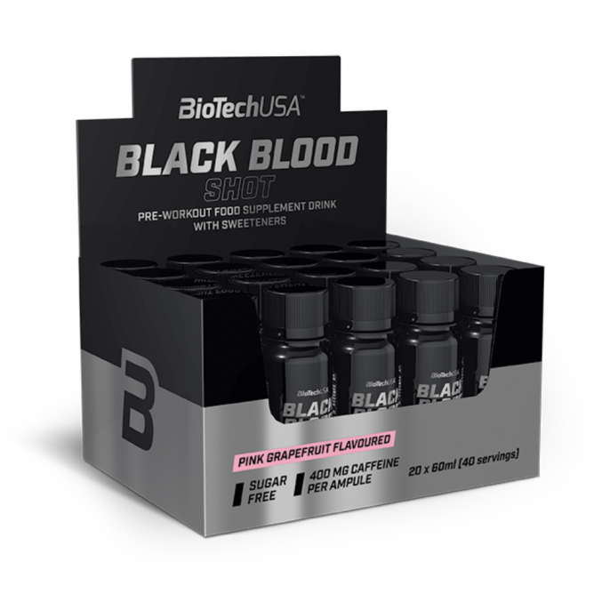 BioTechUSA Black Blood Shot 20х60 мл. (Розовый грейпфрут)