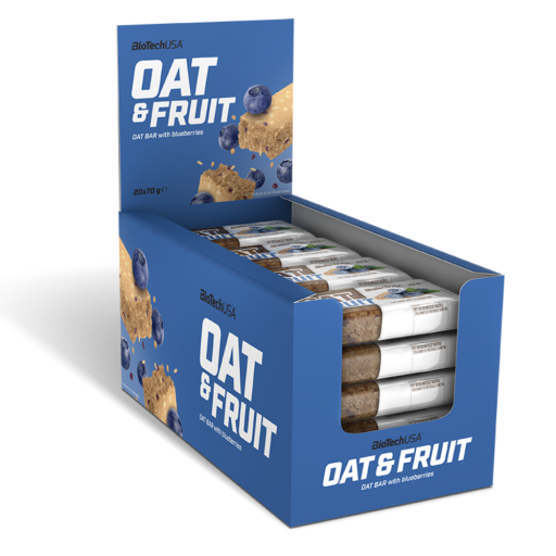 BioTechUSA Oat & Fruits bar 20x70г. (Йогуртный топинг, груша и малина)
