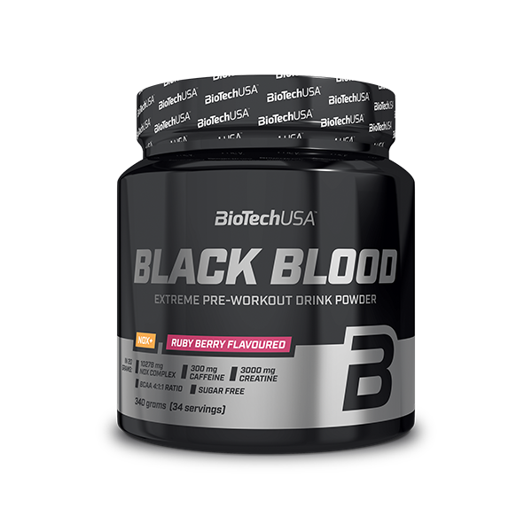 BioTechUSA Black Blood NOX+ 330 г. (Красная ягода)