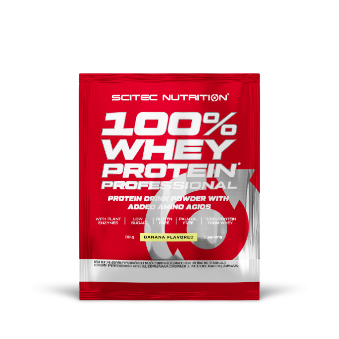 Scitec Nutrition 100% Whey Protein Professional 30 г (Банан)