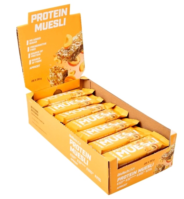 BioTechUSA Protein Muesli Bar 28х30 г. (Абрикос)