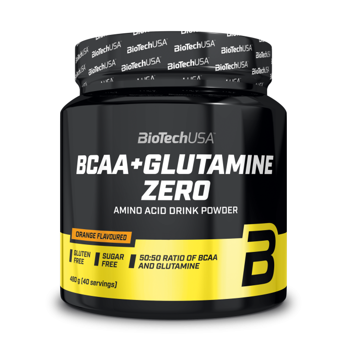 BioTechUSA BCAA + Glutamine Zero 480 г. (Апельсин)