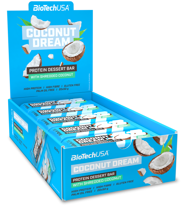 BioTechUSA Protein Dessert Bar 20x50 г. (Кокосовая мечта)