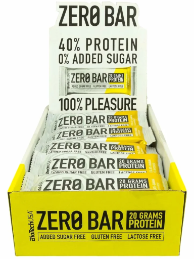 BioTechUSA Zero Bar 20х50 г. (Двойной шоколад)