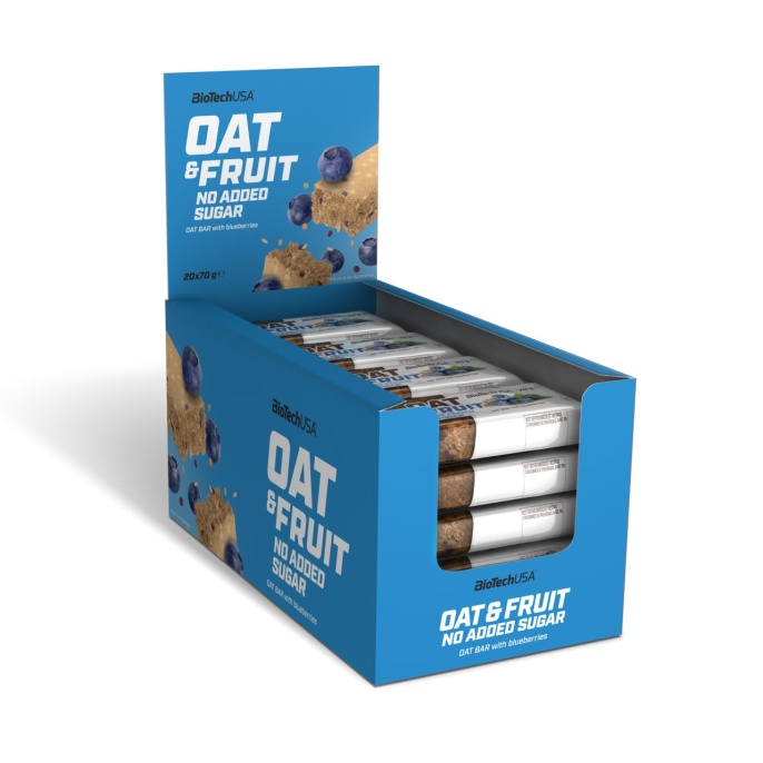 BioTechUSA Oat & Fruits Zero bar 20x70г. (Черника)