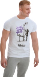 BioTechUSA Футболка Just don't quit white T-shirt