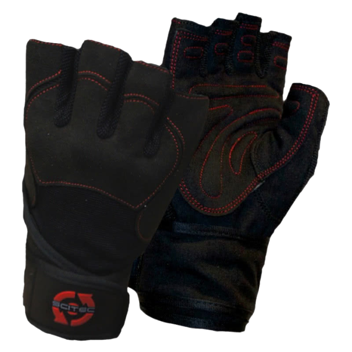 Scitec Nutrition перчатки RED Style leather gloves (Размер L)