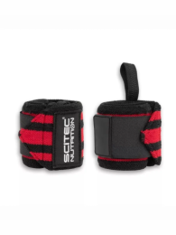 Scitec Nutrition Бинты спортивные запястные с застежкой-липучкой Wrist wraps with velcro black