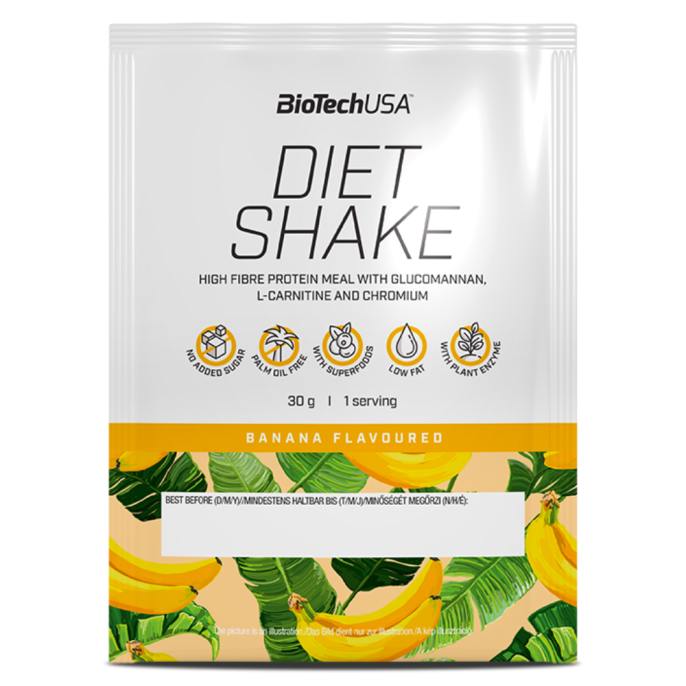 BioTechUSA Diet Shake пробник 30 г. Х 50 шт. (Банан)