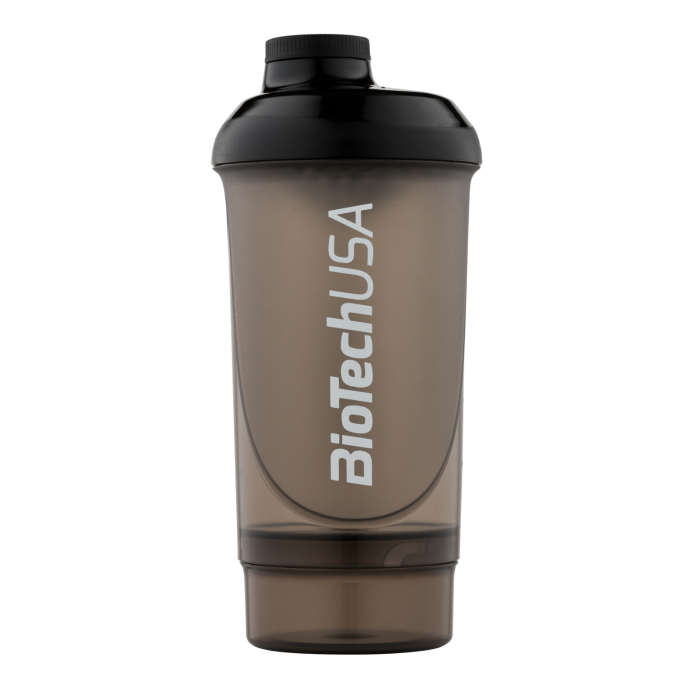 BioTechUSA Шейкер Wave + Compact 500 ml (+150 ml) (Черный)